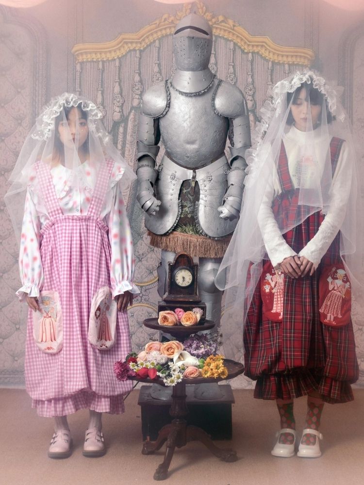 Flower bud plaid suspender dress【s0000003611】