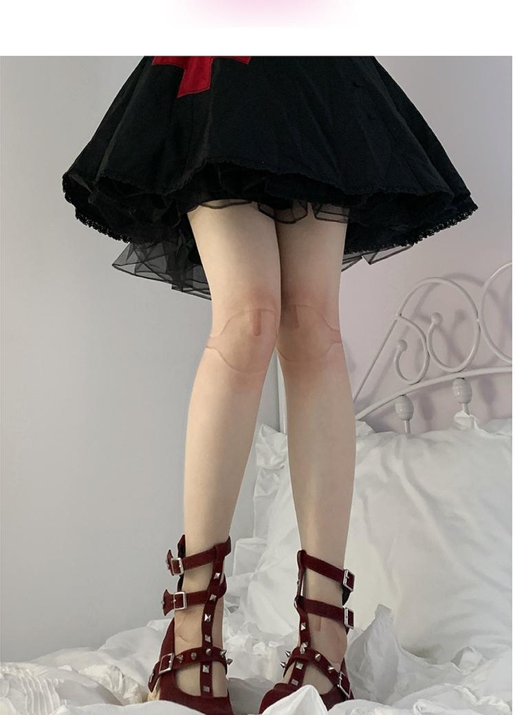 Roji Roji - Sweet Lolita Pantyhose, Joint Print Light Stockings