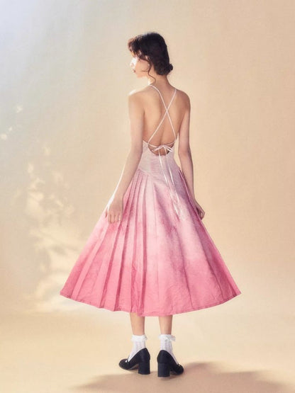 Gradient Dye Sling Dress【s0000007517】