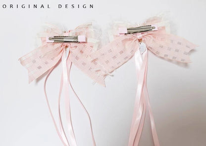 The Accessories' Story - Satin Ballet - Sweet Lolita Headdress Feather Bow