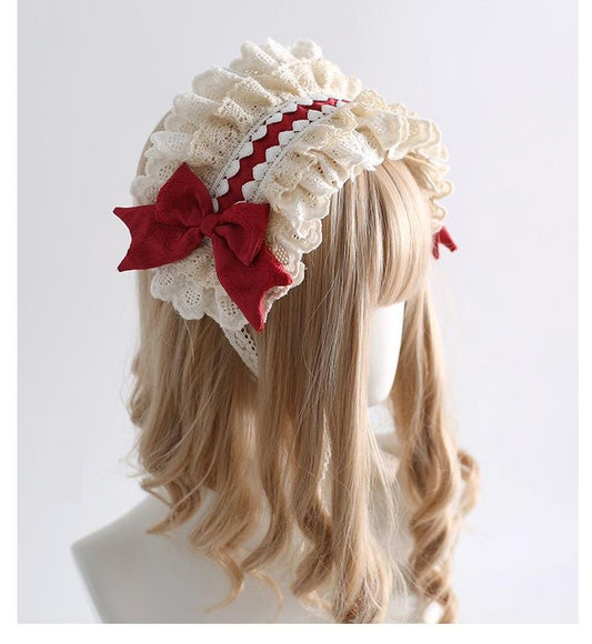 Xiaogui - Sweet Lolita Headband Lace Hairband Ballet Style