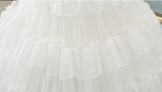 Manyiluo - Jenny Ku - Wedding Lolita Soft Yarn Boneless Violent Pannier