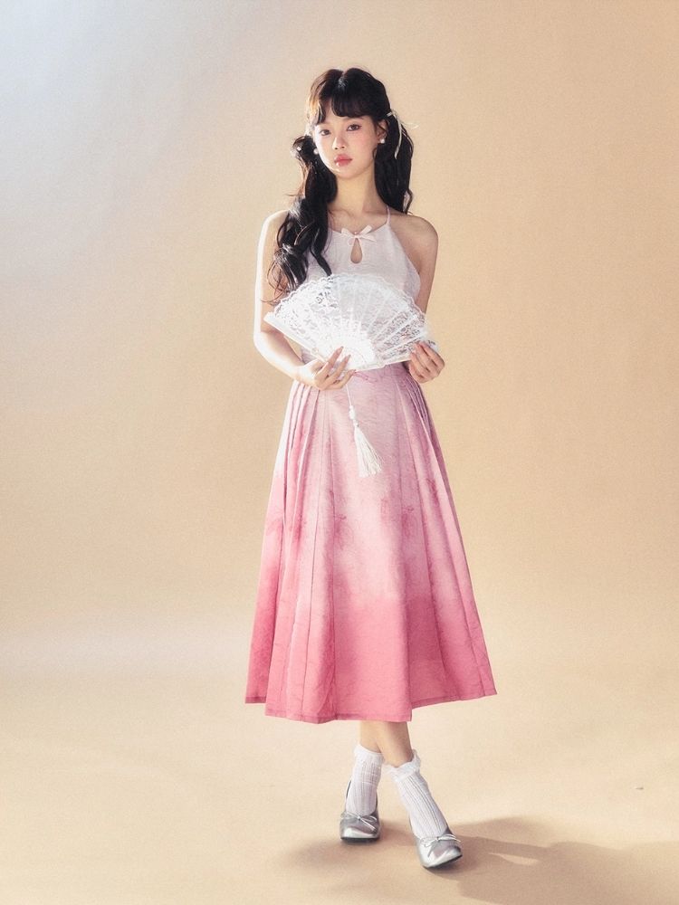 Gradient Dye Sling Dress【s0000007517】