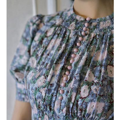 lady floral retro dress