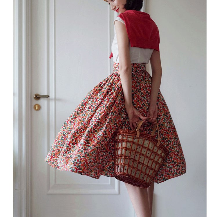 Brooklyn Sweetheart Floral Vintage Skirt