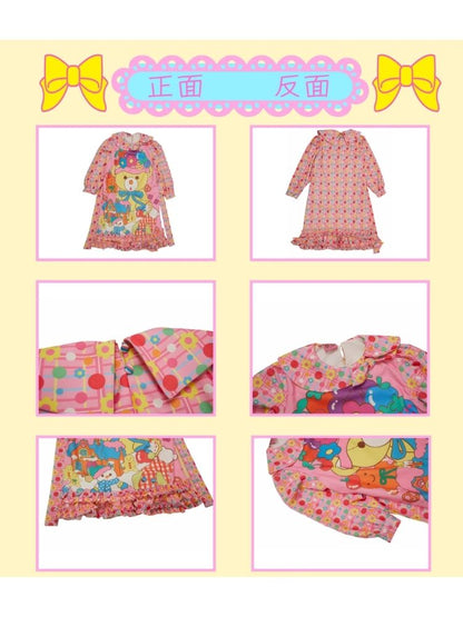 Cute Bear Printed Sweet Dresses【s0000004919】