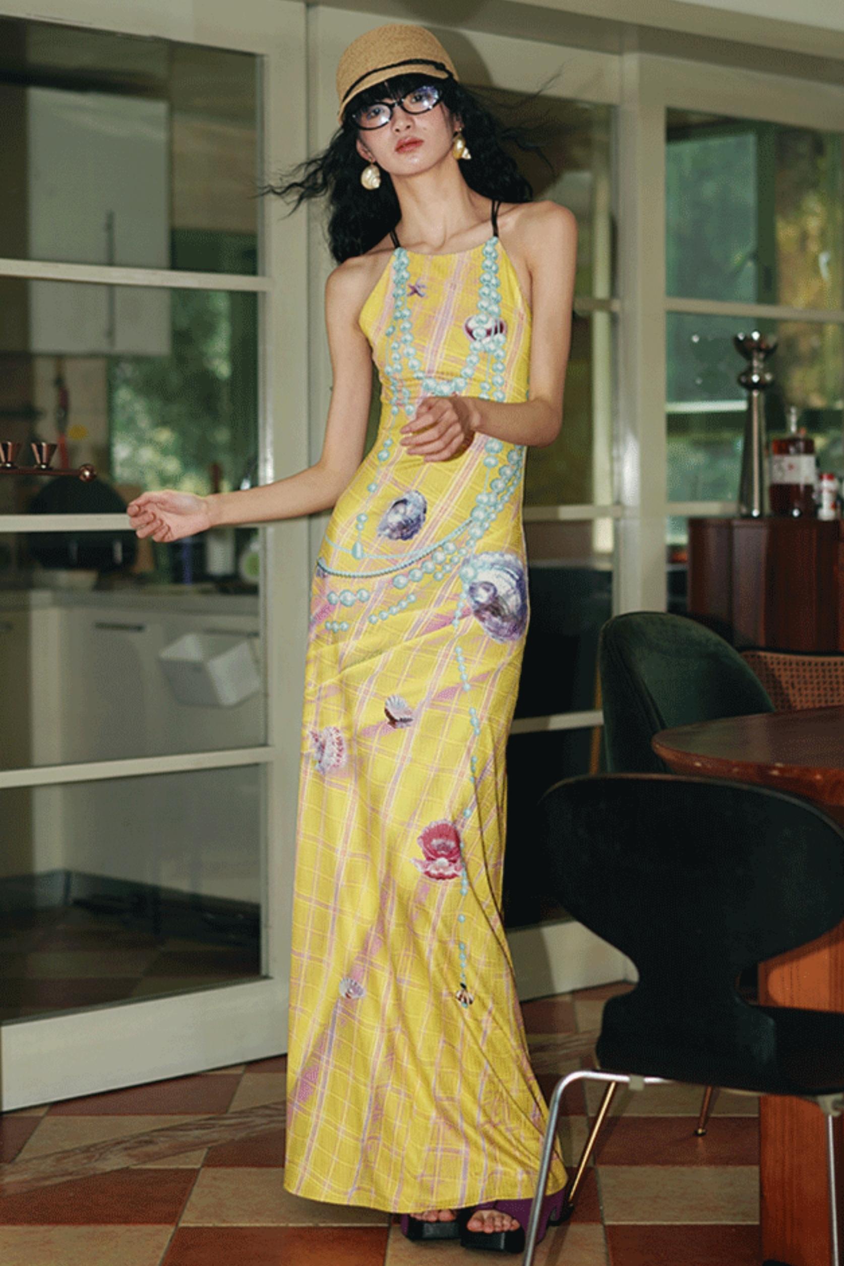 Pearl Backless Dress