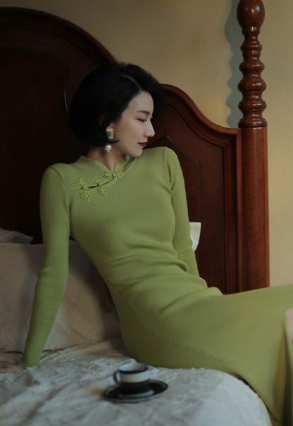 Women's China Knit Dress (Straight Type)