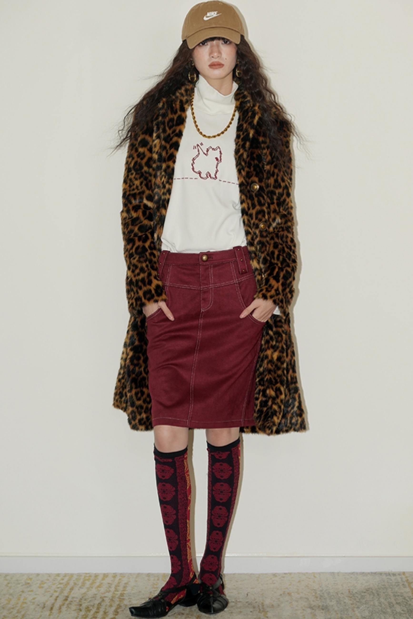 Casual Puppy Design Crewneck Top