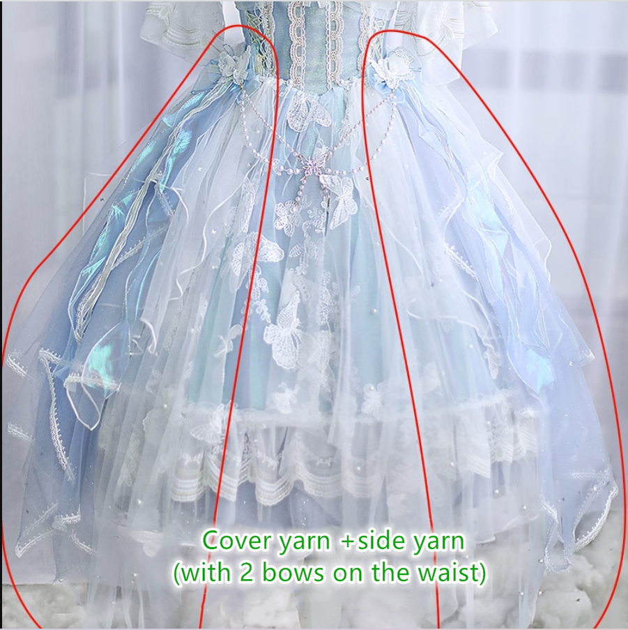 FantasyMirror - Exquisite Butterfly JSK Floral Wedding Lolita JSK Dress