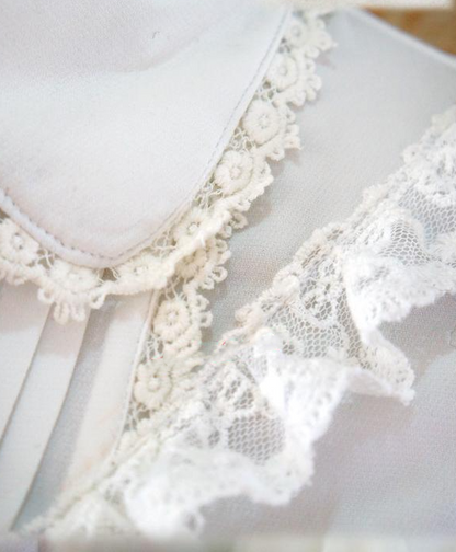 Strawberry Witch - Elegant Lace-Up Back Lolita Blouse