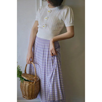 Viscountess French Knitted Skirt