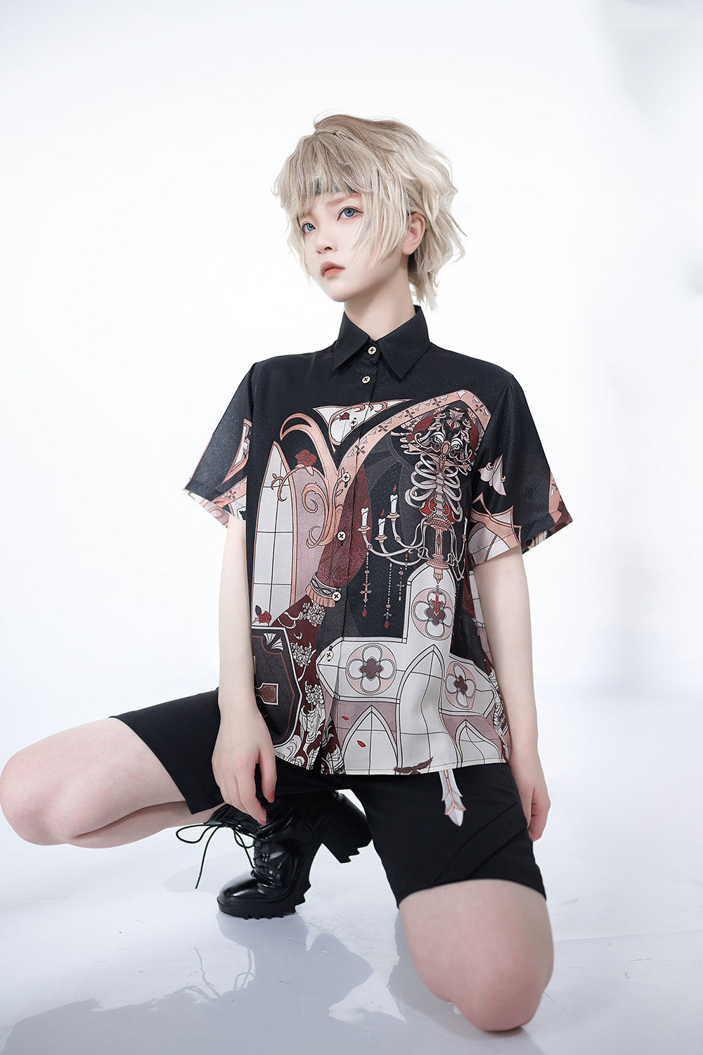 Princess Chronicles - Night Instructions - Short Sleeve Ouji Blouse