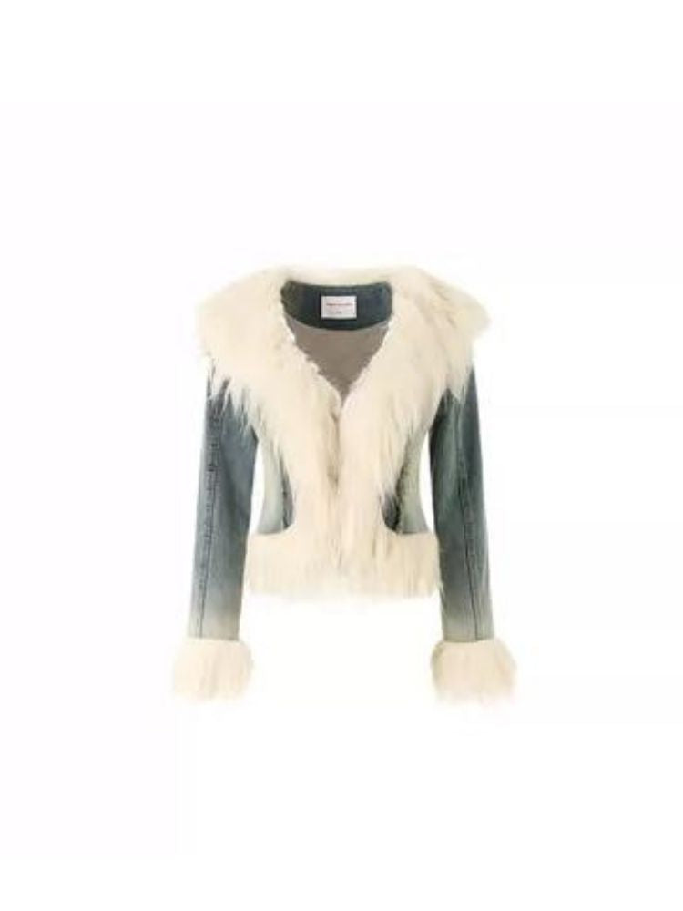 Retro damaged denim jacket【s0000004124】