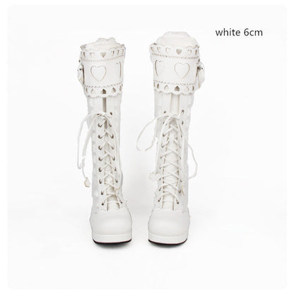 Angelic Imprint - Sweet Multicolor Thick Heel Lolita Boots