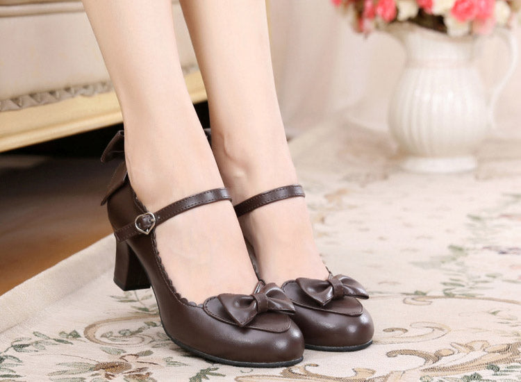 Sosic - Kawaii Lolita Round Toe Shoes