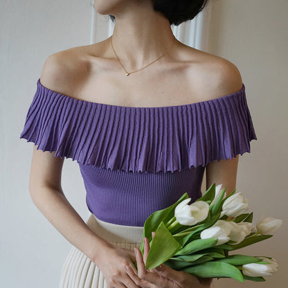 Countess Frill Cropped Knit