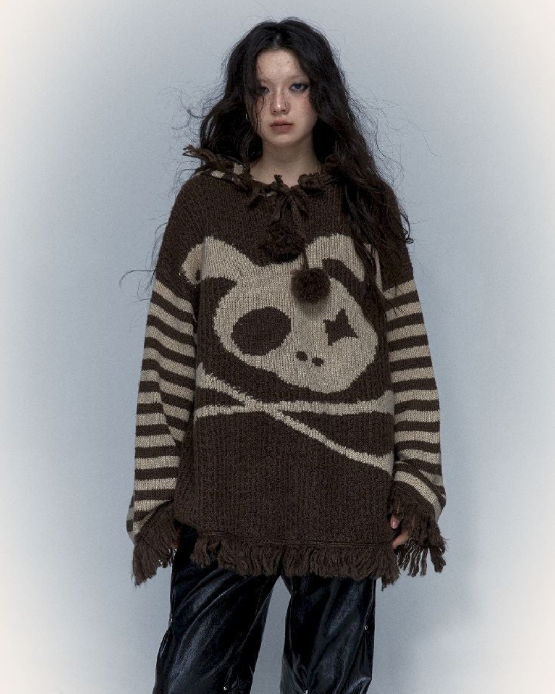 skull rabbit loose knit