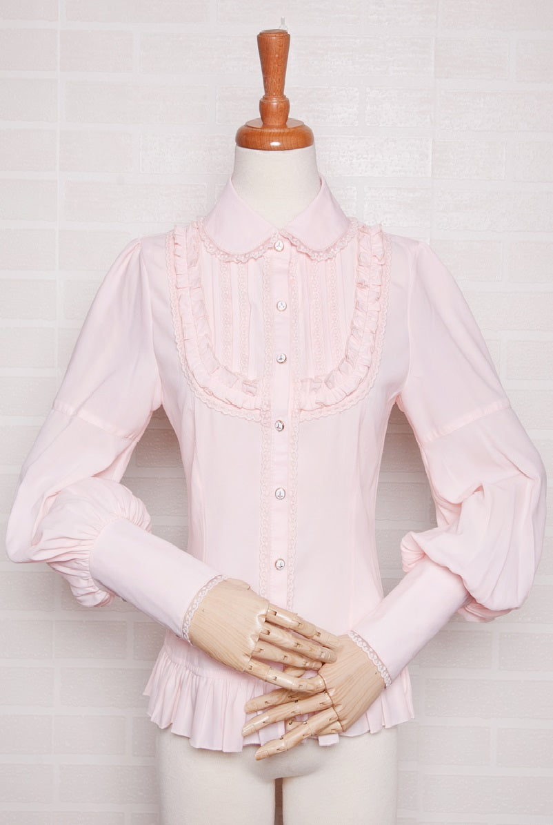 Yilia - Elegant Lamb Sleeve Chiffon Lolita Blouse
