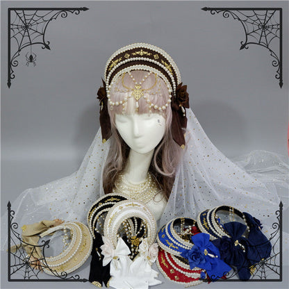 Fox Cherry-Lolita Palace Retro Gorgeous Flowers Headdress