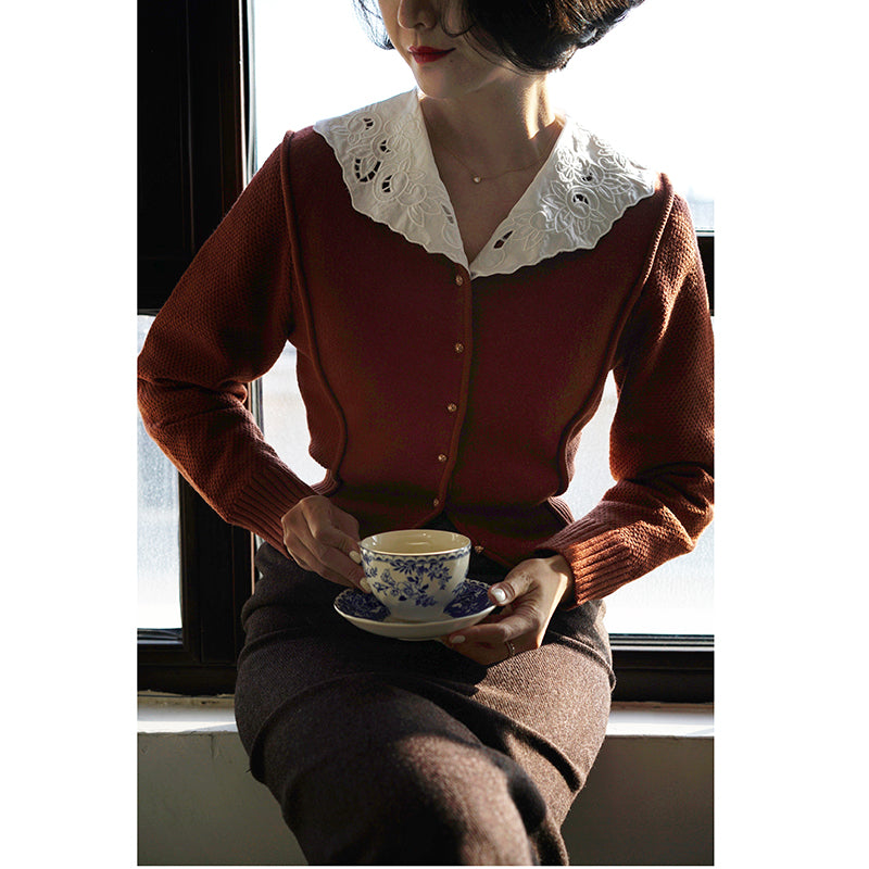 Western-style lady's cardigan jacket