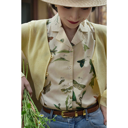 Insect Encyclopedia Retro Blouse