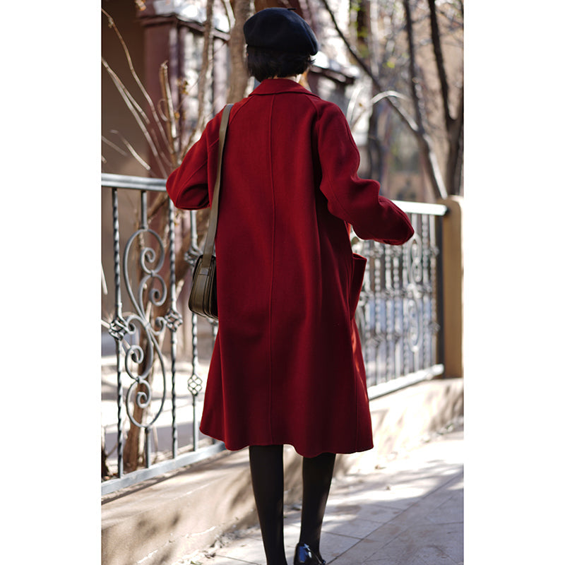 Crimson Lady Classical Duffle Coat