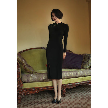 Women's China Knit Dress (Straight Type)