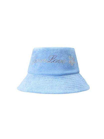 Towel Fabric Rhinestone Bucket Hat【s0000009186】