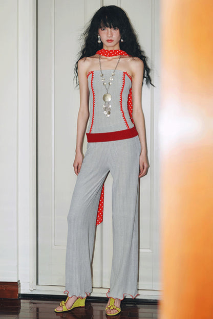 Silk Stripe Tank Top