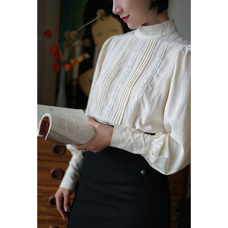 embroidered classical blouse