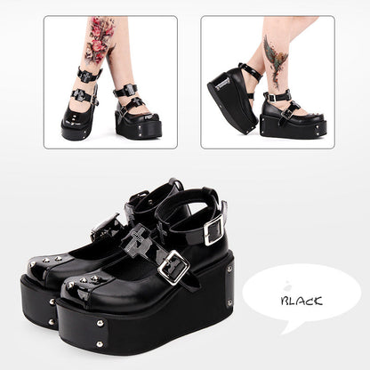 Angelic Imprint - Gothic Lolita Punk Platform Shoes