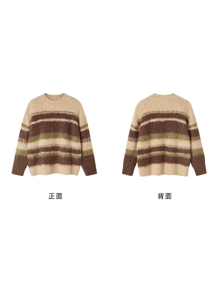 Pullover striped sweater【s0000003954】