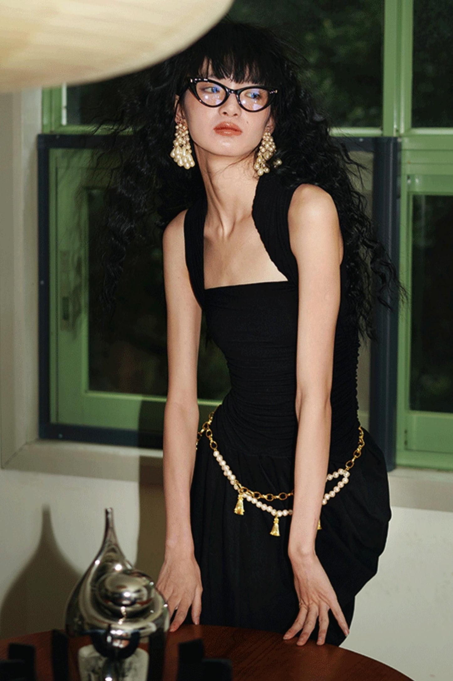 Western Style Draped Dress