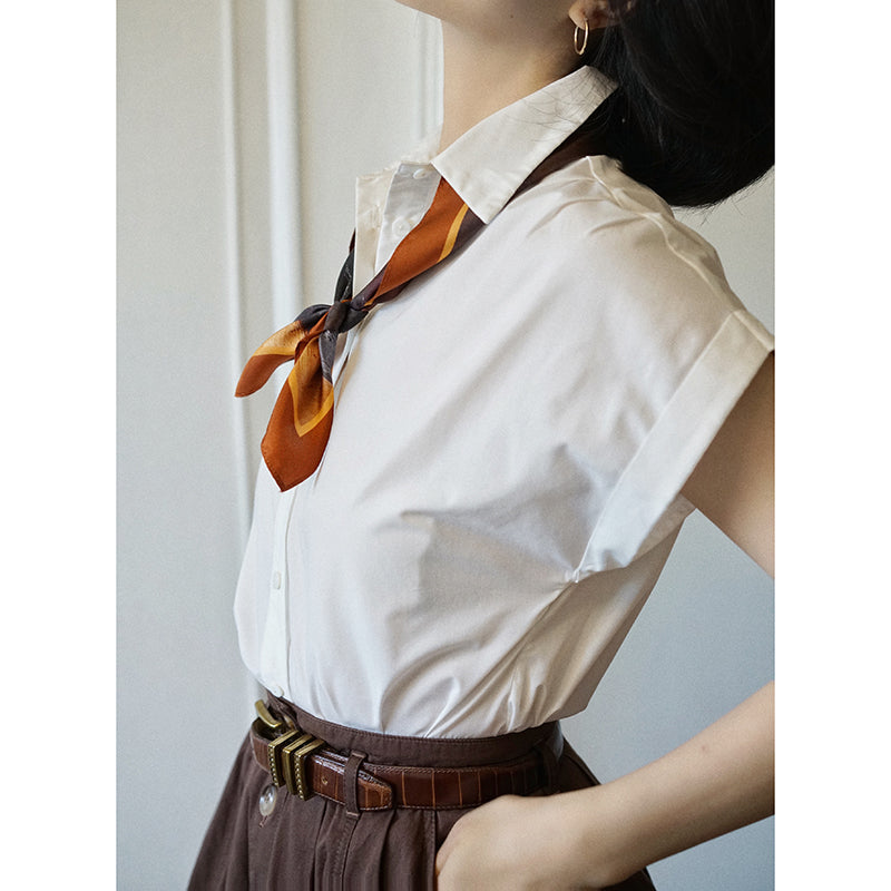 Western lady's vintage white blouse