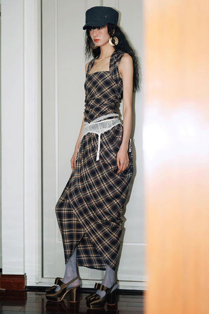 Floral Asymmetrical Crop Dress