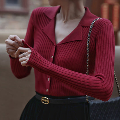 Lady's French Slim Knit