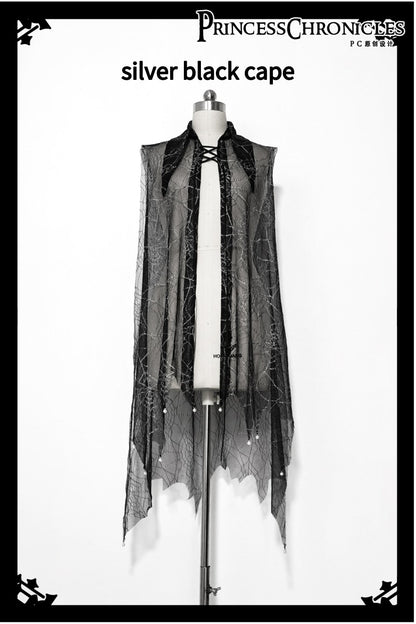 Princess Chronicles - Floating Phantom - Gothic Ouji Lolita Sheer Cape