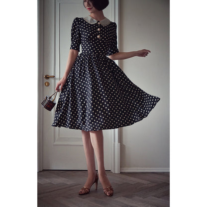 retro polka dot dress