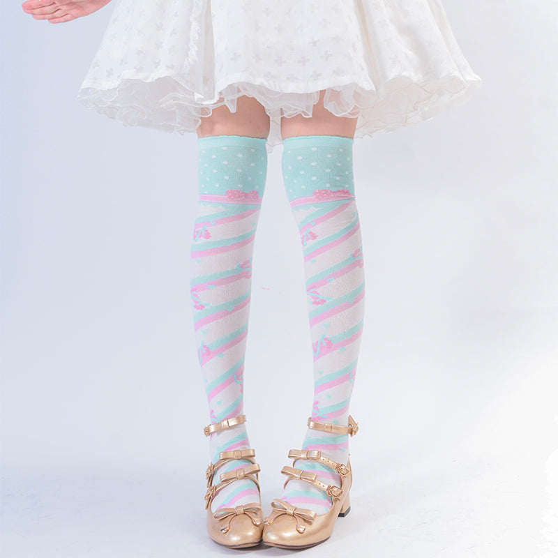 Roji roji - Little Candy Cotton Lolita Knee Socks