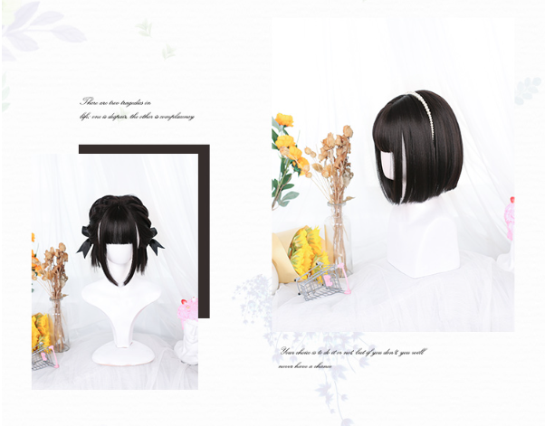 Dalao Home - Lolita 30cm Japanese BOBO JK Wig