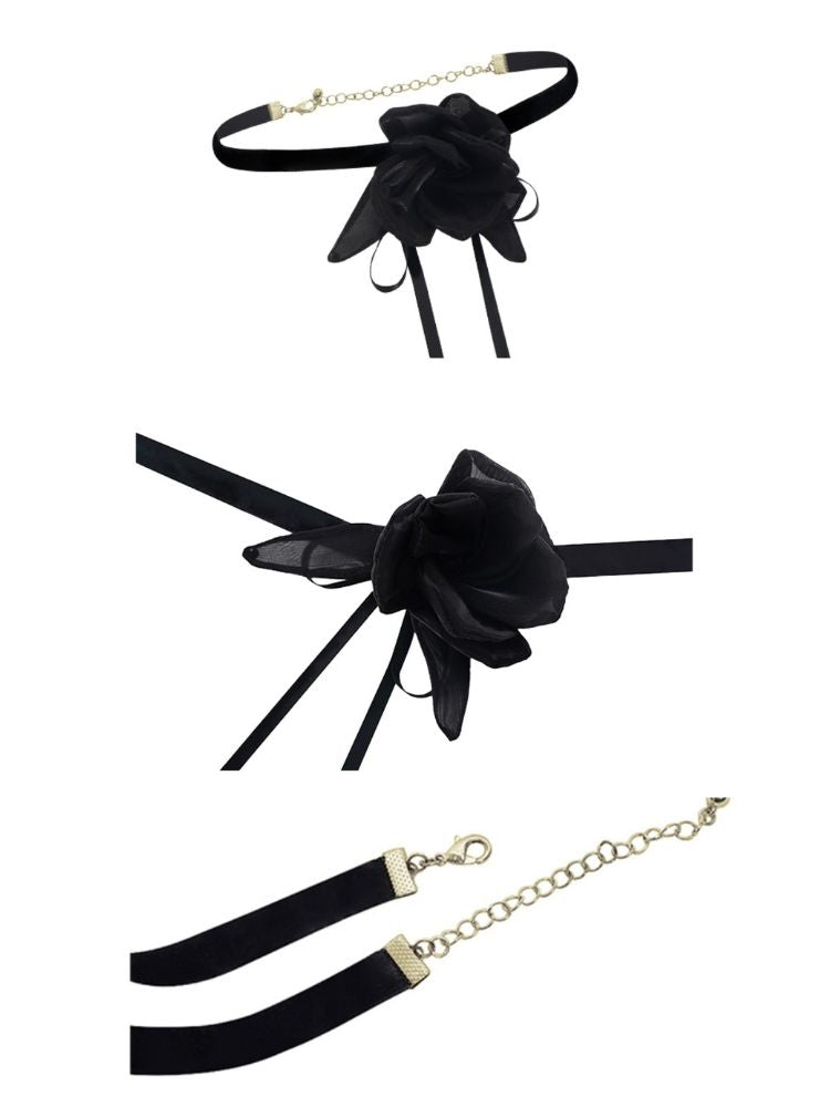 Dark Romantic Rose Chocker【s0000002042】