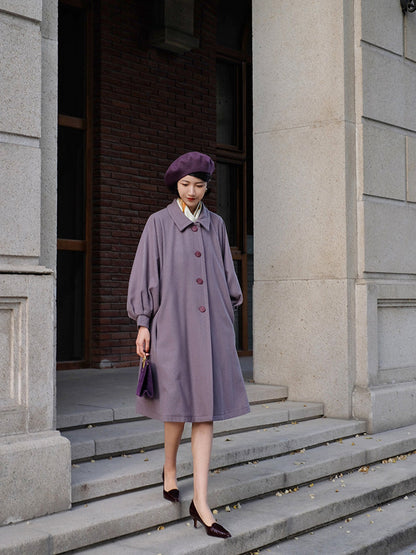 Western lady classical wool coat