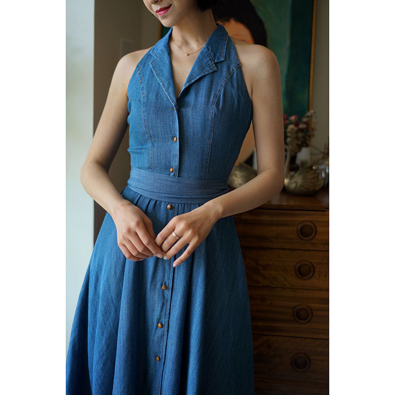 Viscountess Denim Dress