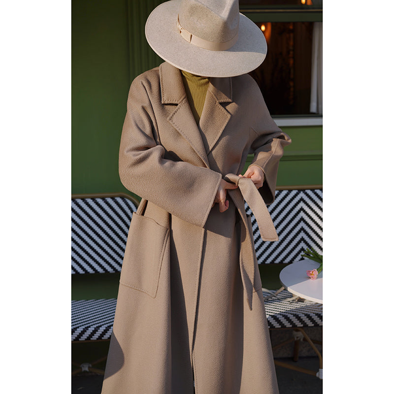 Lady of Shiba Classical Long Wool Coat