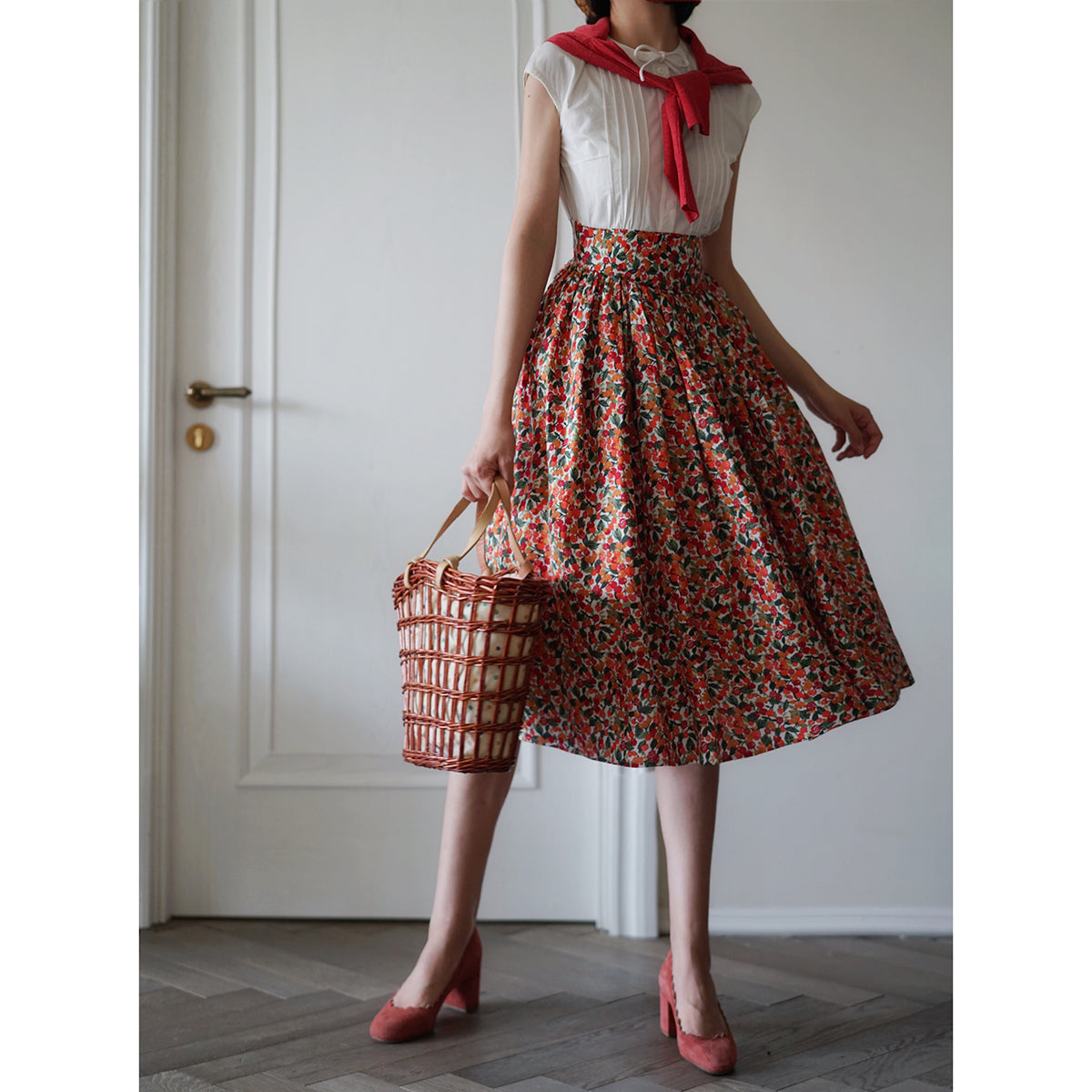 Brooklyn Sweetheart Floral Vintage Skirt