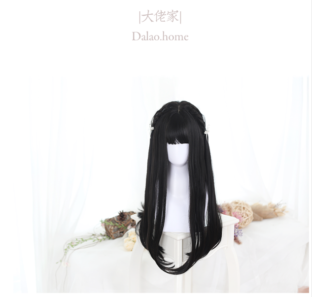 Dalao Home - Lolita JaneNye 65cm Straight Wig Black