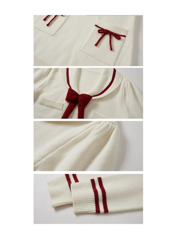 Sailor Knit Dress【s0000004609】