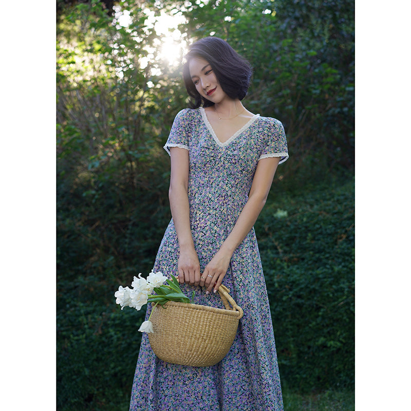 Floral vintage dress