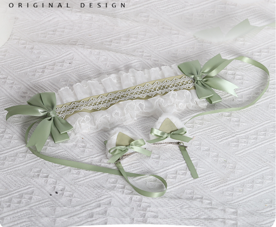 Their Past Decorations - Sweet Lolita Cat Ear Hairband